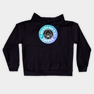 Sharkbucks Logo [Water] Kids Hoodie